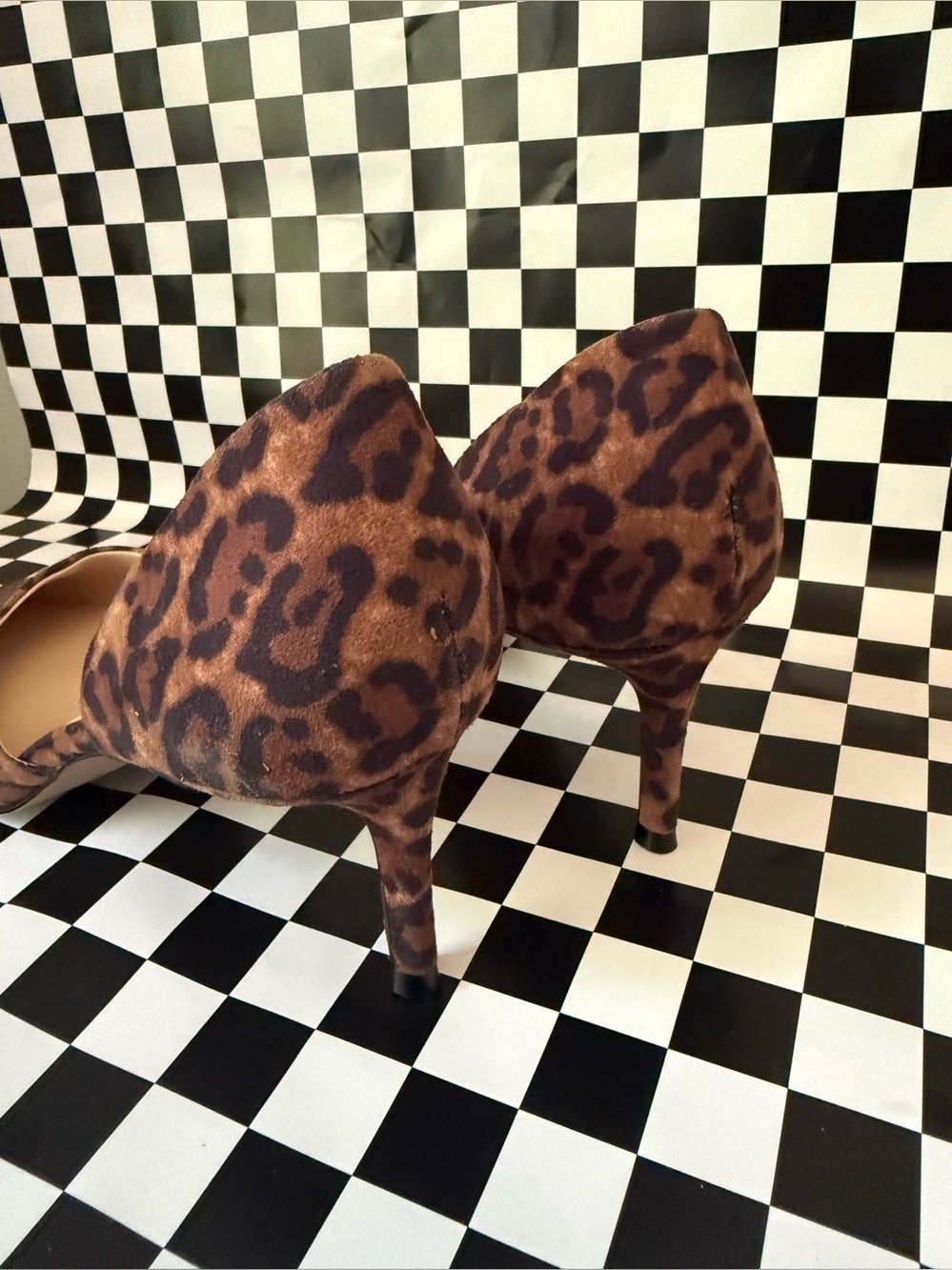 Jessica Simpson Brown Leopard Pointed Toe Heels - Picture 4 of 5